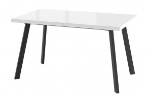 Стол раздвижной Borg-140, оптивайт белый/черный в Надыме - nadym.mebel-tymen.ru | фото