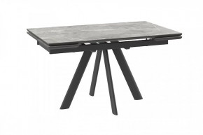 Стол раздвижной Jack-140, stone grey st cer/черный в Надыме - nadym.mebel-tymen.ru | фото