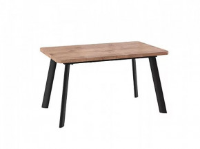 Стол раздвижной LEON LUX RADIAL-140 дуб веллингтон/черный в Надыме - nadym.mebel-tymen.ru | фото