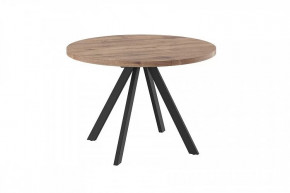 Стол раздвижной RONDO М-110, дуб велингтон/черный в Надыме - nadym.mebel-tymen.ru | фото