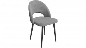 Стул «Амели» (конус Т2) Черный муар, Велюр DREAM Grey (серый) в Надыме - nadym.mebel-tymen.ru | фото