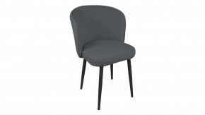 Стул «Боско»  Черный муар, Велюр DREAM Grafit (темно-серый) в Надыме - nadym.mebel-tymen.ru | фото