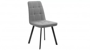 Стул «Рони»  Черный муар, Микровелюр BRENDY Grey в Надыме - nadym.mebel-tymen.ru | фото