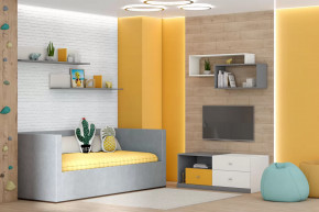 Тумба Клео Т-1, 1200 мм, графит, миндаль, солнечный Диал в Надыме - nadym.mebel-tymen.ru | фото