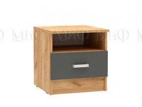 Тумба прикроватная Мартина ЛДСП Графит, Дуб крафт в Надыме - nadym.mebel-tymen.ru | фото