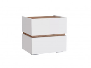 Тумба прикроватная  МС Аркон Белый/Дуб Вотан в Надыме - nadym.mebel-tymen.ru | фото