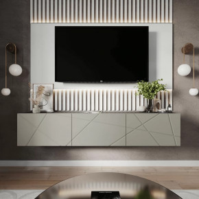 Тумба ТВМ-10 (без опор) (ш2000*г384*в400мм) ЛДСП Графит/ЛДСП Панакота в Надыме - nadym.mebel-tymen.ru | фото