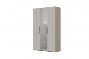 Вива Шкаф распашной ШР-3 1 зеркало Латте/Текстиль в Надыме - nadym.mebel-tymen.ru | фото