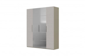 Вива Шкаф распашной ШР-4 2 зеркала Латте/Текстиль в Надыме - nadym.mebel-tymen.ru | фото
